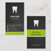 アソシエイト歯科医 - 歯科 クリエイティブ イノベーティブ 名刺 (正面/裏面)