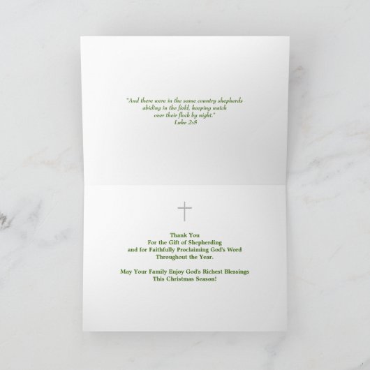 アソシエイト・パスター/ファミリー・クリスマス・カード シーズンカード (内部)