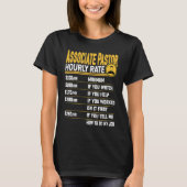 アソシエイト・パスター 時給 キリスト教 Tシャツ (正面)