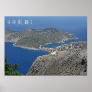 アソス村 ケファロニア ギリシャの島々 ギリシャ ポスター