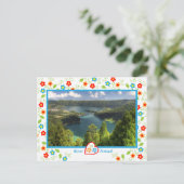 アソレス島 – ザセテシダデス湖 ポストカード (スタンド正面)