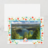 アソレス島 – ザセテシダデス湖 ポストカード (正面/裏面)