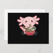 アソロトルラーメン食日本の食かわいい動物 ポストカード (正面/裏面)