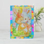 アソンズ誕生日フラットホリデーカード シーズンカード (スタンド正面)