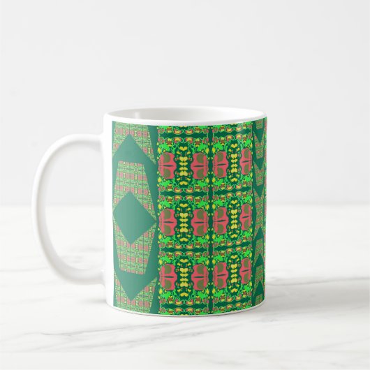 アソートフラワーの翼 コーヒーマグカップ (左)