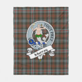 アソール風化一族バッジタルタのマレーDyart フリースブランケット (正面)