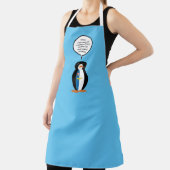 アゾア語を話すペンギンさんの特別な名前入りぬいぐるみ エプロン (インサイチュ)