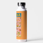 アゾカラフルナの地図 ウォーターボトル (左面)