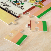 アゾカラフルナマップ11x14ジグソーパズル ジグソーパズル (側面)