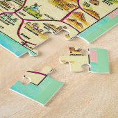 アゾカラフルナ図解入りの、写真付きのの地図 ジグソーパズル (側面)