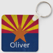 アゾパーソナライズされたナ国旗 キーホルダー (裏面)