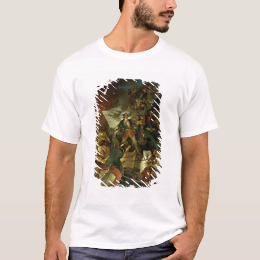 アゾフの捕獲、1696年5月18日 Tシャツ (正面)