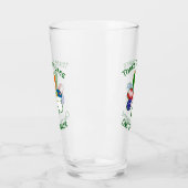 アゾレアのアイリッシュアメリカンフラッグスシャムロパーソナライズされたック タンブラーグラス (左)