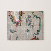 アゾレスの古い地図-調査を航海するヴィンテージ ジグソーパズル (横)