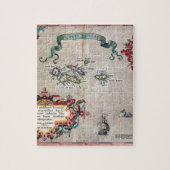 アゾレスの古い地図-調査を航海するヴィンテージ ジグソーパズル (縦)