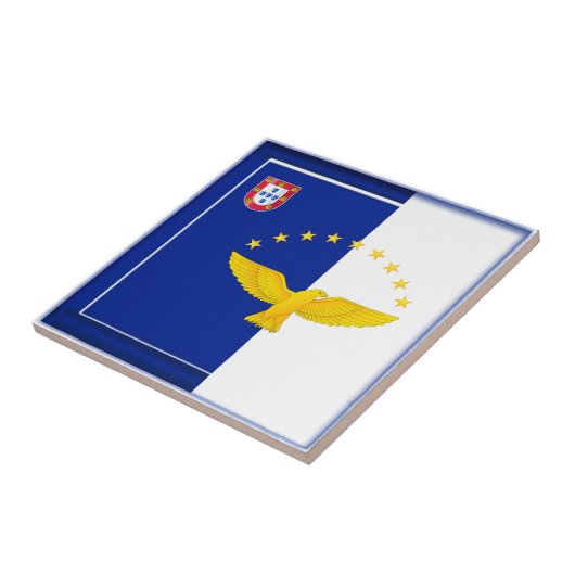 アゾレスの島の旗 タイル (側面)