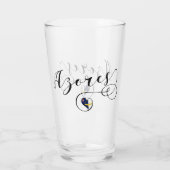 アゾレスの旗のハート、Azoreanポルトガル タンブラーグラス (裏面)