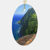 アゾレスの沿岸景色 セラミックオーナメント (左)