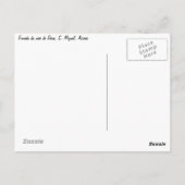 アゾレスの絵葉書 - 神の母の聖堂 ポストカード (裏面)