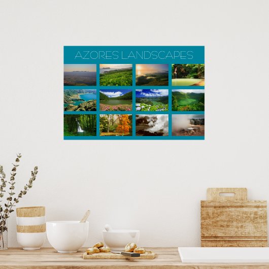 アゾレスの風景 ポスター (キッチン)