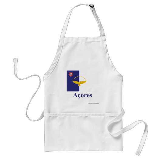 アゾレスはポルトガル語の名前と印を付けます スタンダードエプロン (正面)