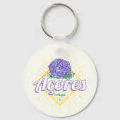 アゾレスアジランゲアフラワーアイランドポルトガルヴィンテージ キーホルダー (正面)