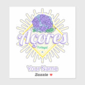 アゾレスアジランゲアフラワーアイランドポルトガルヴィンテージ シール (シート)