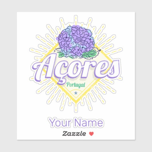 アゾレスアジランゲアフラワーアイランドポルトガルヴィンテージ シール (シート)