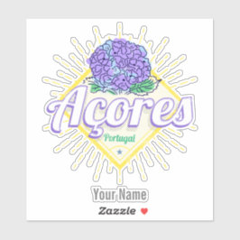 アゾレスアジランゲアフラワーアイランドポルトガルヴィンテージ シール