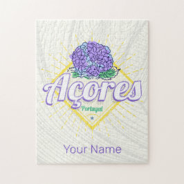 アゾレスアジランゲアフラワーアイランドポルトガルヴィンテージ ジグソーパズル