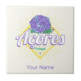 アゾレスアジランゲアフラワーアイランドポルトガルヴィンテージ タイル