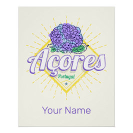 アゾレスアジランゲアフラワーアイランドポルトガルヴィンテージ ポスター