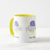 アゾレスアジランゲアフラワーアイランドポルトガルヴィンテージ マグカップ (正面左)