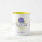 アゾレスアジランゲアフラワーアイランドポルトガルヴィンテージ マグカップ (中央)