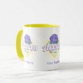 アゾレスアジランゲアフラワーアイランドポルトガルヴィンテージ マグカップ (正面左)