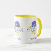 アゾレスアジランゲアフラワーアイランドポルトガルヴィンテージ マグカップ (正面右)