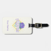 アゾレスアジランゲアフラワーアイランドポルトガルヴィンテージ ラゲッジタグ (正面横)