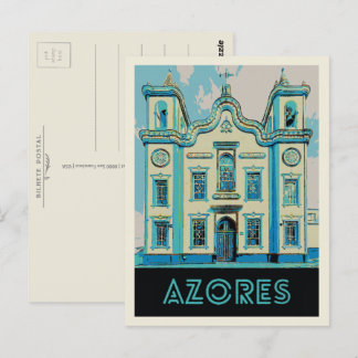 アゾレステルセイラアイランドイラストレーションポルトガル ポストカード