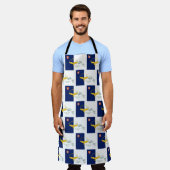 アゾレスポルトガル エプロン (着用した状態)