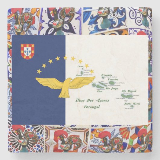 アゾレスポルトガル ストーンコースター (正面)