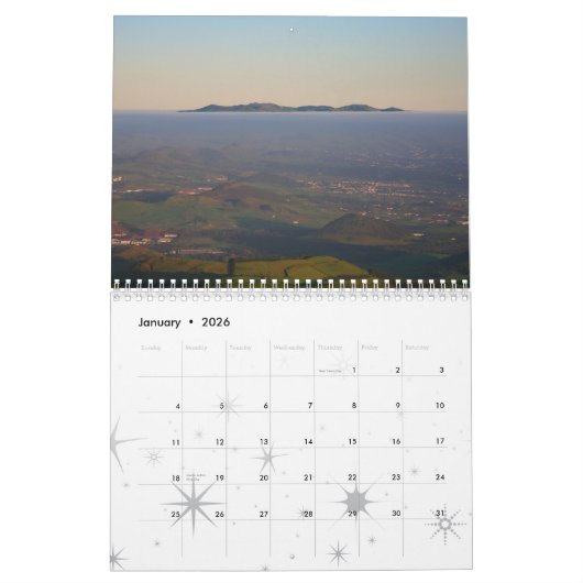 アゾレスランドスケープ写真撮影カレンダー カレンダー (1月 2026)