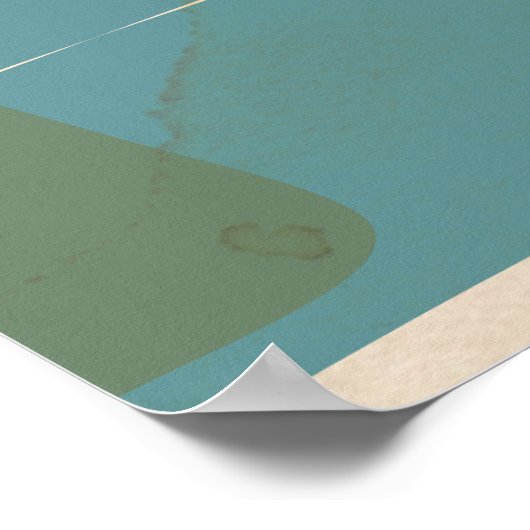 アゾレスヴィンテージ旅行ポスター ポスター (角)