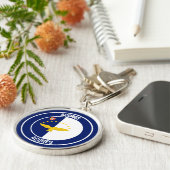 アゾレス丸エンブレム キーホルダー (側面)