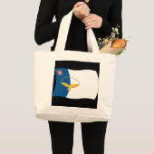 アゾレス国旗のトートバッグ ラージトートバッグ (正面(商品))