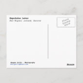 アゾレス諸島のポストカード ポストカード (裏面)