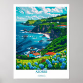 アゾレス諸島の壁掛けアート - アゾレス旅行ポスター - アゾレス諸島 ポスター (正面)