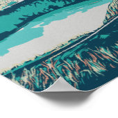 アゾレス諸島の火山ラグーン、大西洋海P ポスター (角)