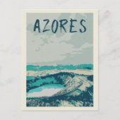 アゾレス諸島の火山ラグーン、大西洋海P ポストカード (正面)