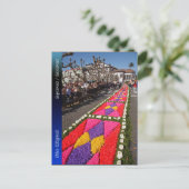 アゾレス諸島の花の絨毯 ポストカード (スタンド正面)