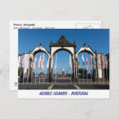 アゾレス諸島はがき ポストカード (正面/裏面)